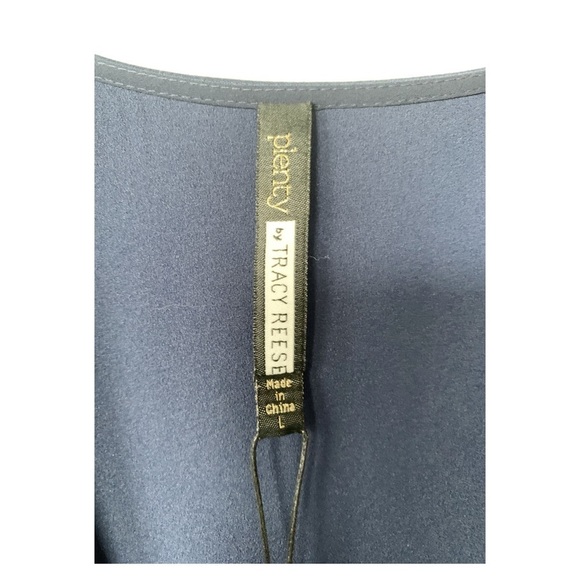 Nwt Plenty by Tracy Reese Navy Bell Sleeve Blouse - Picture 6 of 9